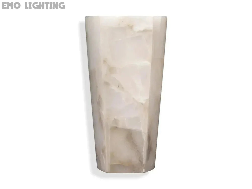Alabaster Large Hexagonal Sconce