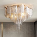 Aluminum Modern Chain Tassel Pendant