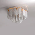 Aluminum Modern Chain Tassel Pendant