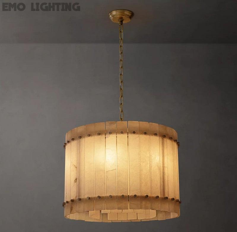 San Marco Alabaster Round Chandelier - thebelacan