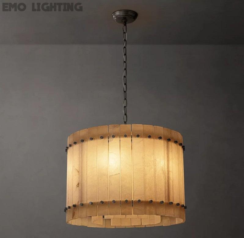 San Marco Alabaster Round Chandelier - thebelacan