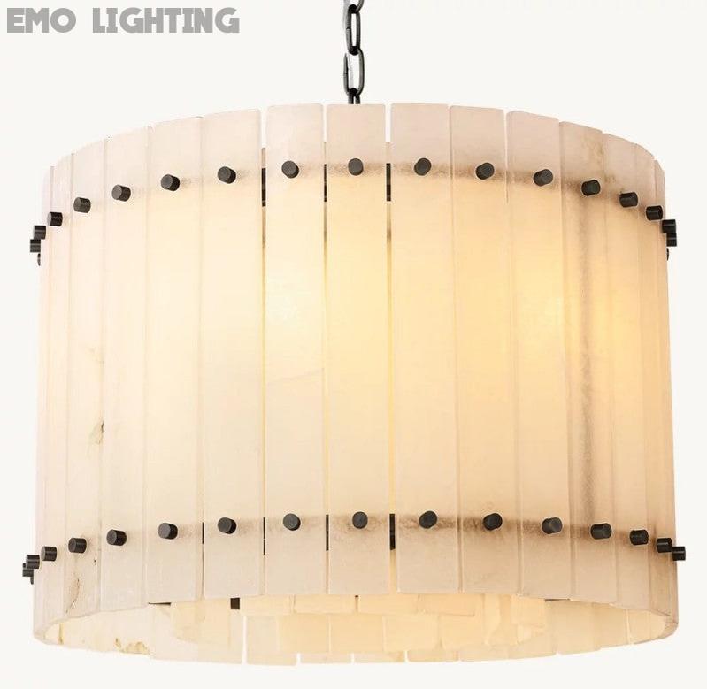 San Marco Alabaster Round Chandelier - thebelacan