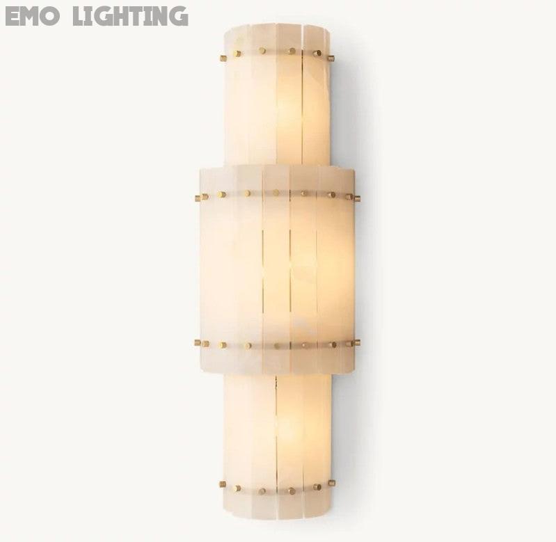 San Marco Alabaster Round Wall Sconce - thebelacan