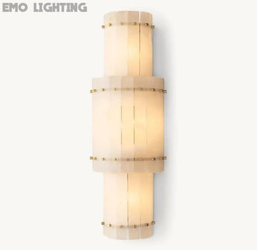 San Marco Alabaster Round Wall Sconce - thebelacan