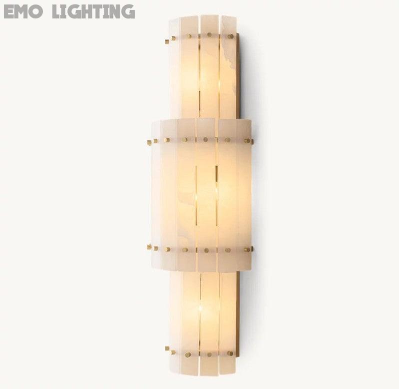 San Marco Alabaster Round Wall Sconce - thebelacan