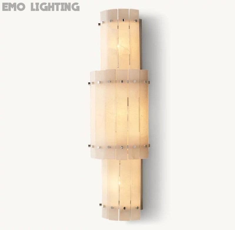 San Marco Alabaster Round Wall Sconce - thebelacan