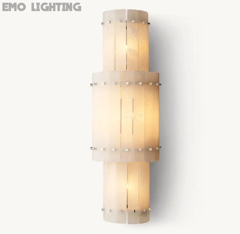 San Marco Alabaster Round Wall Sconce - thebelacan