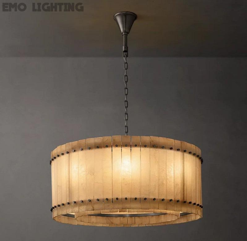 San Marco Alabaster Round Chandelier - thebelacan