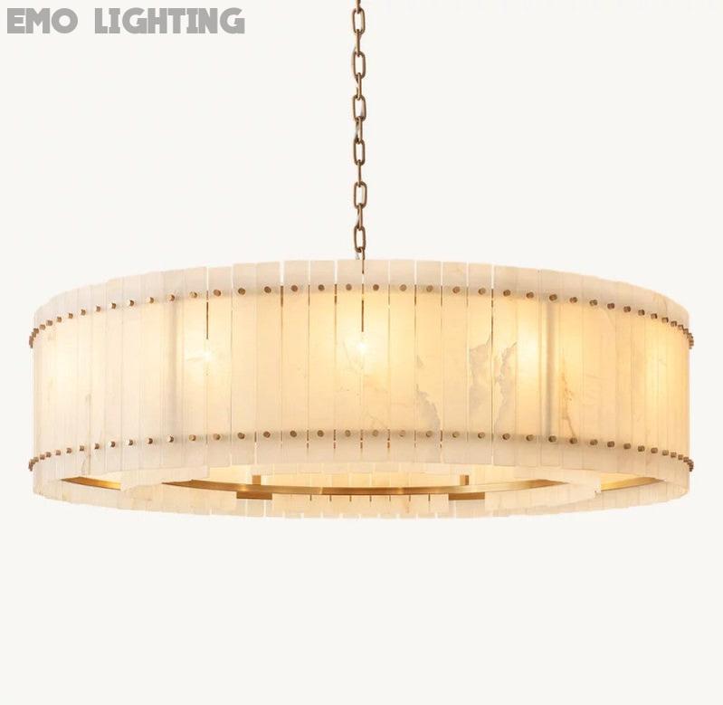 San Marco Alabaster Round Chandelier - thebelacan