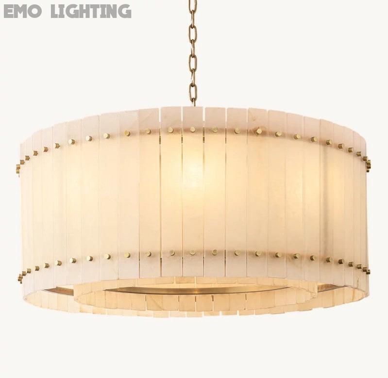 San Marco Alabaster Round Chandelier - thebelacan