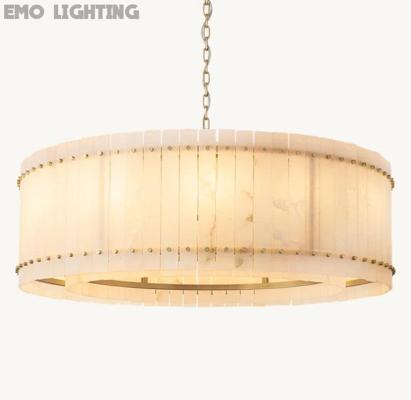 San Marco Alabaster Round Chandelier - thebelacan