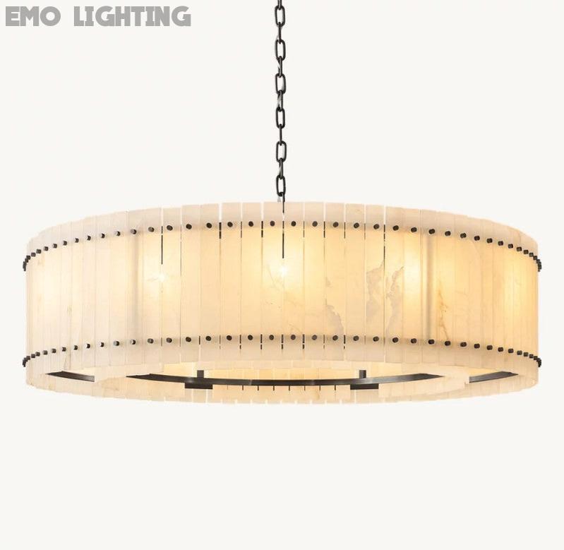San Marco Alabaster Round Chandelier - thebelacan