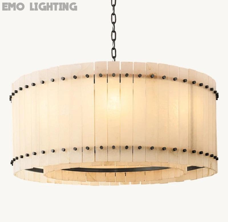 San Marco Alabaster Round Chandelier - thebelacan