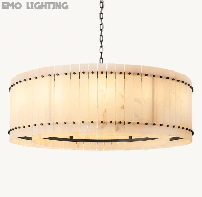 San Marco Alabaster Round Chandelier - thebelacan