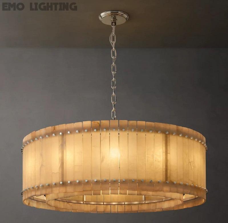 San Marco Alabaster Round Chandelier - thebelacan