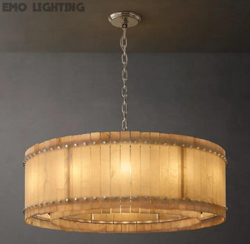 San Marco Alabaster Round Chandelier - thebelacan