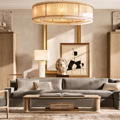 San Marco Alabaster Round Chandelier - thebelacan