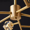 Angelia Faceted Oval Chandelier For Living Room - thebelacan