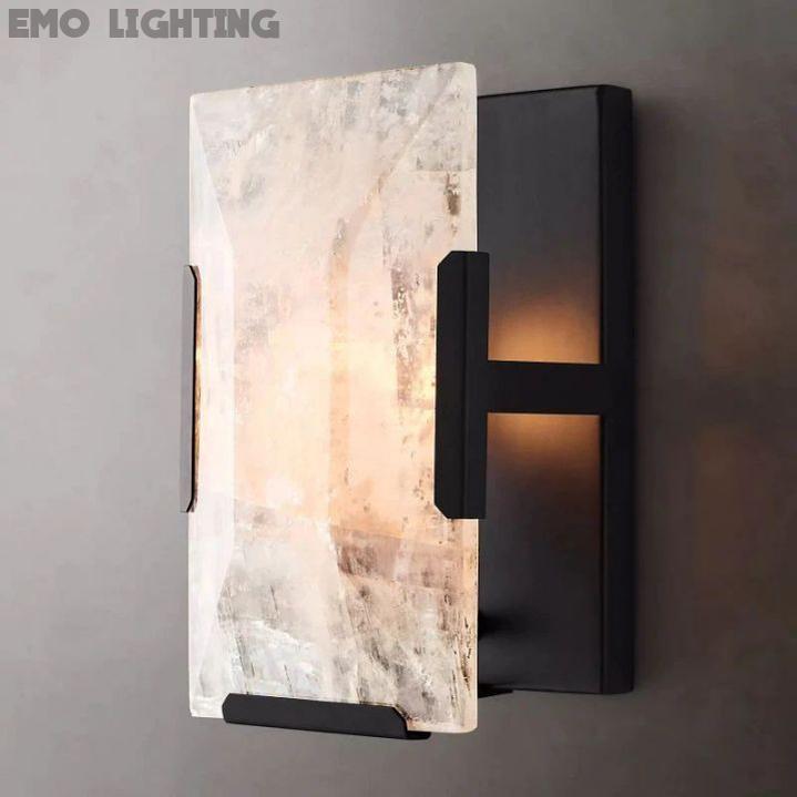 Harlow Calcite Short Wall Sconce