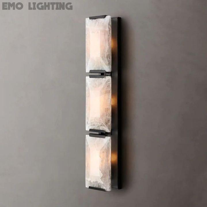 Harlow Calcite Triple Sconce