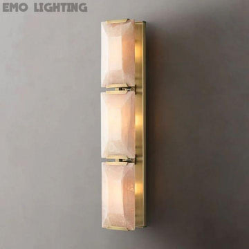 Harlow Calcite Triple Sconce