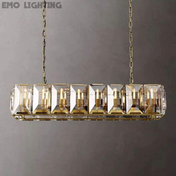 Harlow Crystal Rectangular Chandelier 54"
