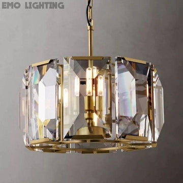 Harlow Crystal Round Chandelier 19"