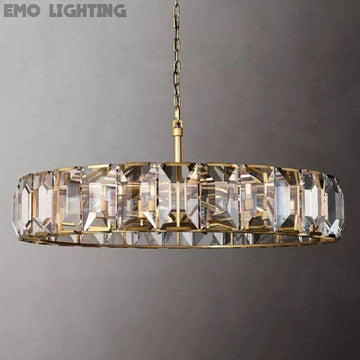Harlow Crystal Round Chandelier 60"