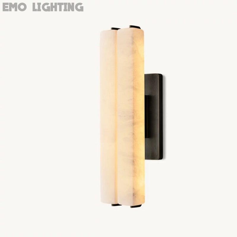 Audubos Alabaster Double Sconce - thebelacan