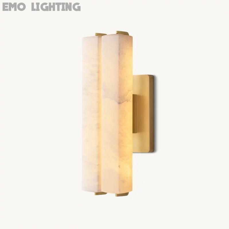 Audubos Alabaster Double Sconce - thebelacan