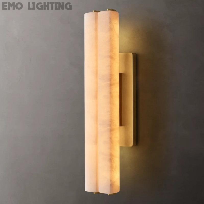 Audubos Alabaster Double Sconce - thebelacan