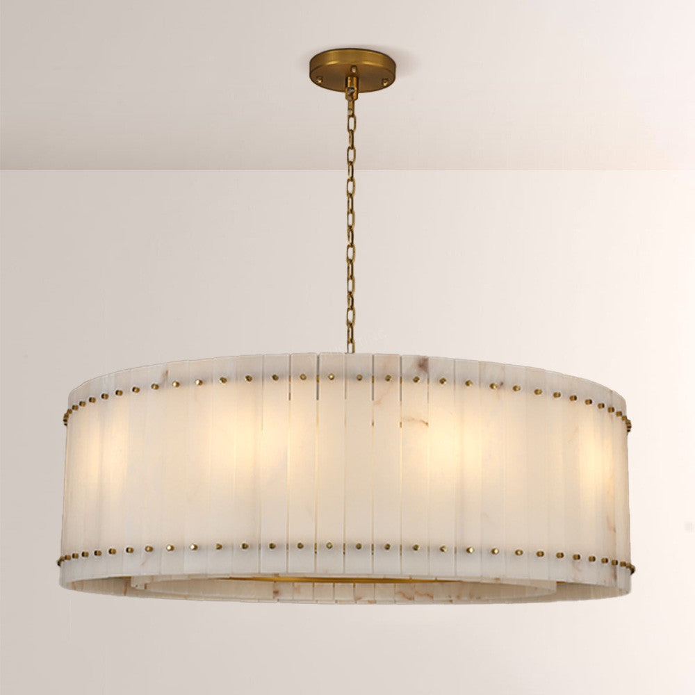Aurelius Alabaster Round Chandelier 48‘’