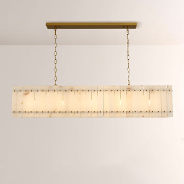 Aurelius Alabaster Linear Chandelier 54''