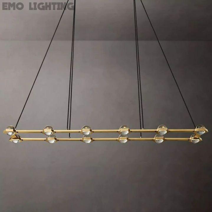Eclatant Rectangular Chandelier 72"