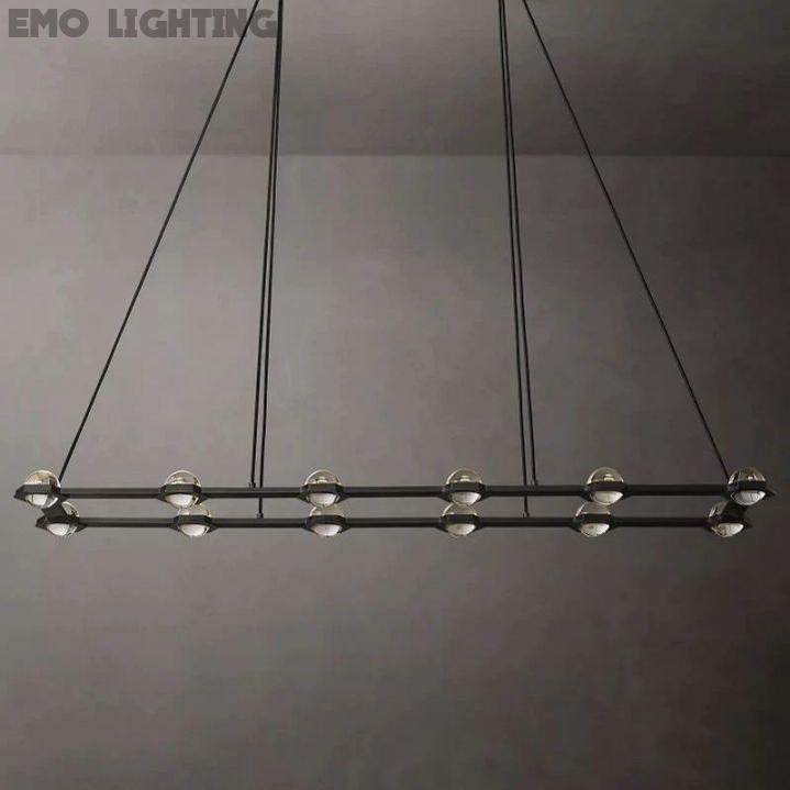 Eclatant Rectangular Chandelier 72"