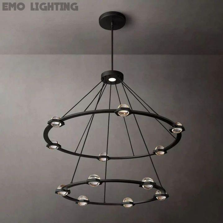 Eclatant Two-Tier Round Chandelier 48"