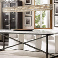 Brilliant Crystal Linear Chandelier 49“W 61”W - thebelacan