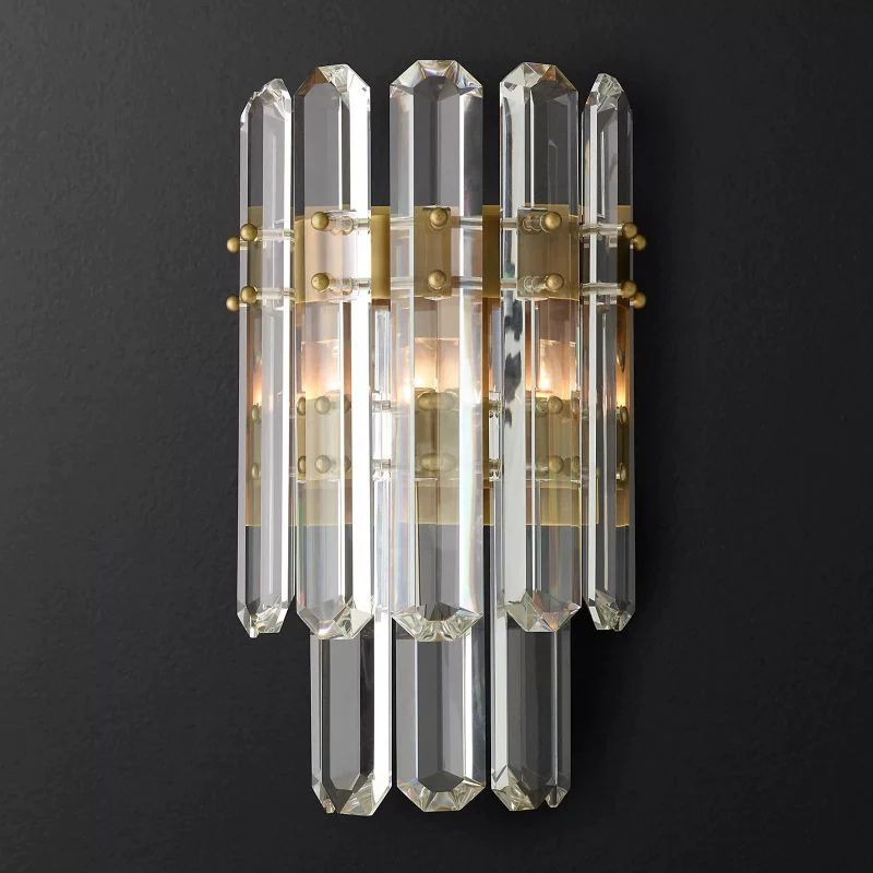 Bonnington Prism Crystal 2-Tier Wall Sconce