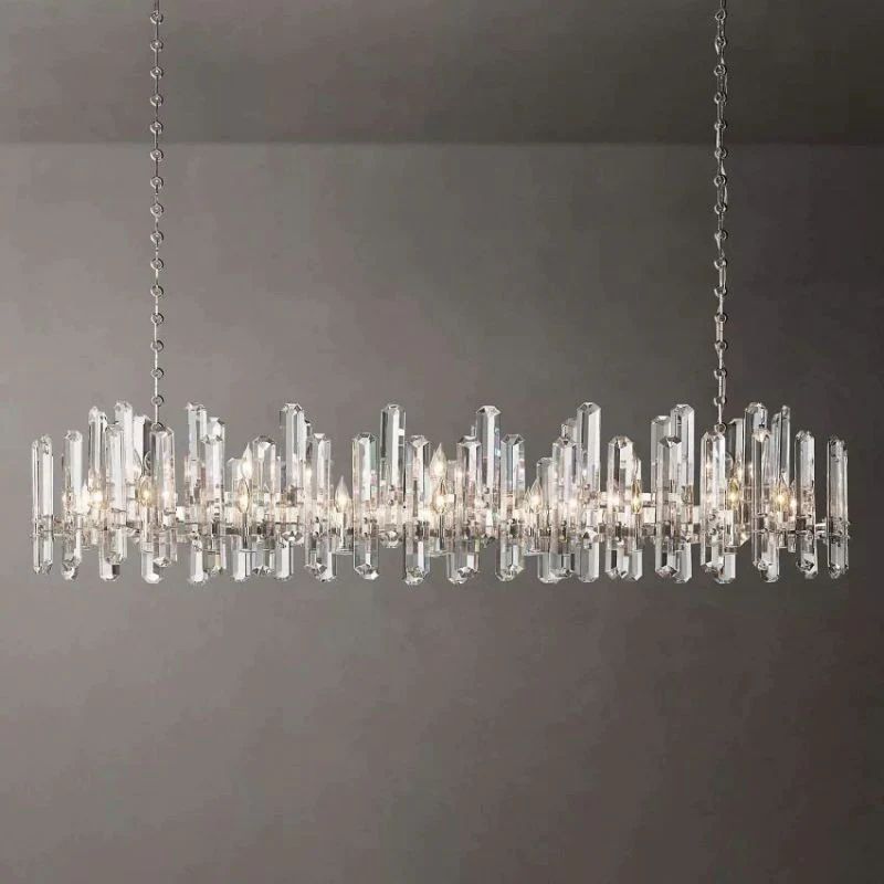 Bonnington Prism Crystal Linear Chandelier 72"