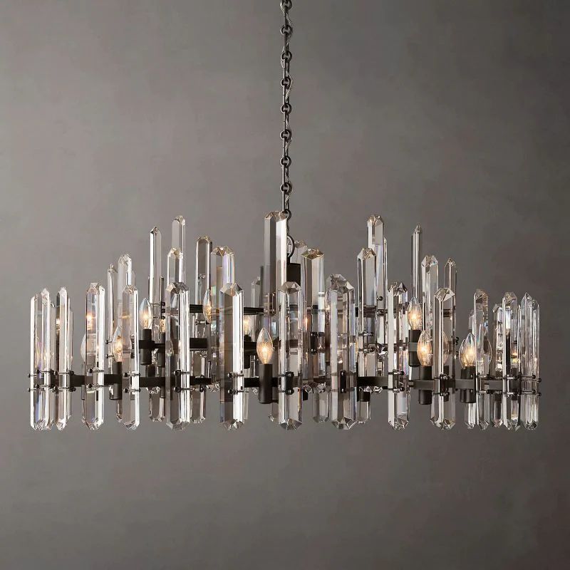 Bonnington Prism Crystal Round Chandelier 48"