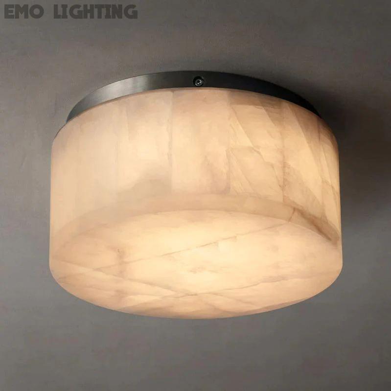 Rivage Calcite Round Flushmount 6"10"14"