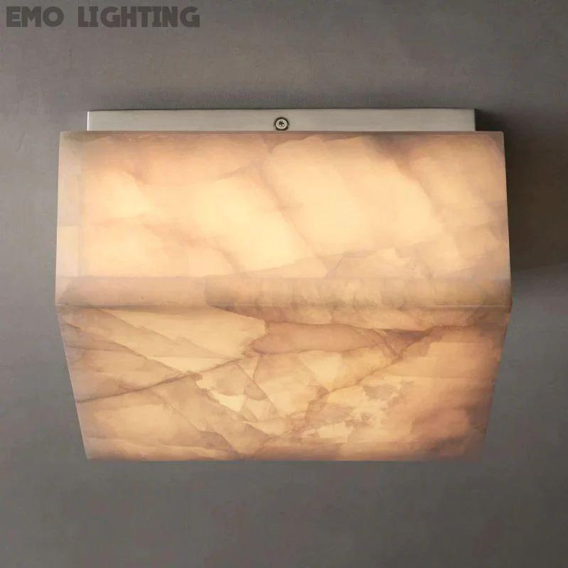 Rivage Calcite Square Flushmount 6"10"14"