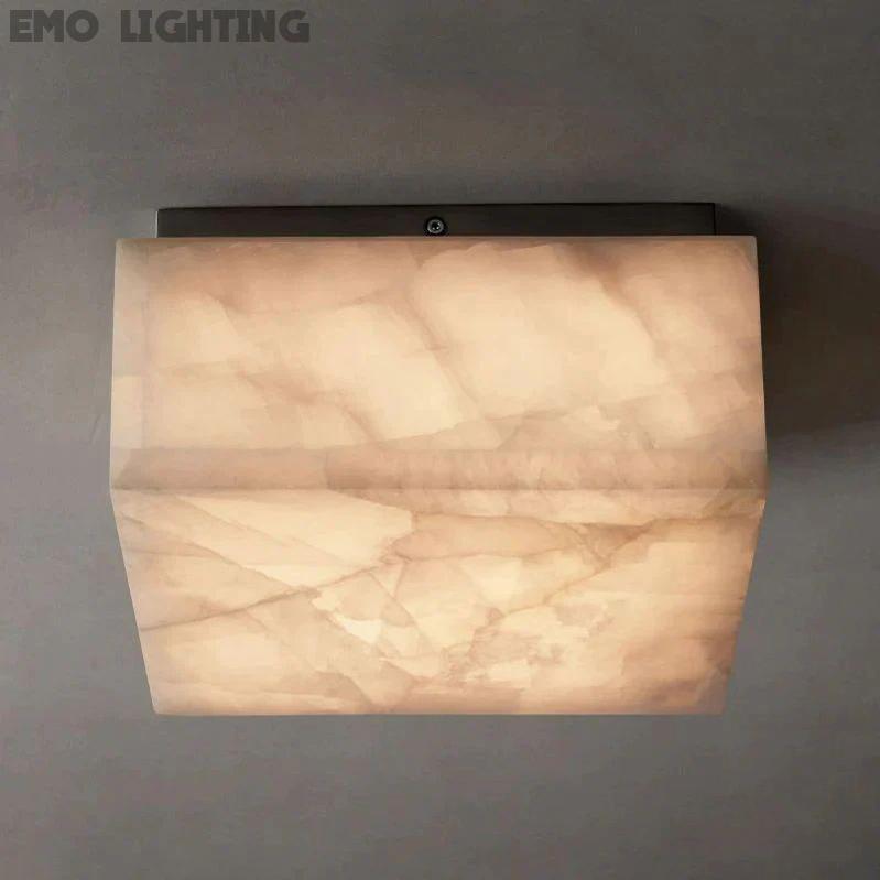 Rivage Calcite Square Flushmount 6"10"14"
