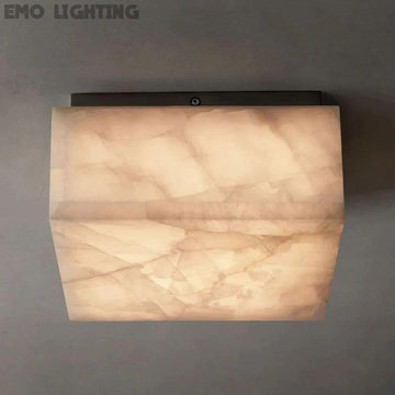 Rivage Calcite Square Flushmount 6"10"14"