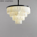 Alabaster Modern Multi-Tiered Round Chandelier 4 Layer Style B   Chandelier [product_tags] Fabtiko