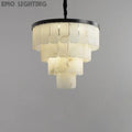 Alabaster Modern Multi-Tiered Round Chandelier 4 Layer Style A   Chandelier [product_tags] Fabtiko