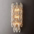 Chiara Clear Glass Grand Bedroom Wall Sconce