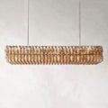 Chiara Smoke Glass Rectangular Chandelier 74