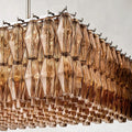 Chiara Smoke Glass Rectangular Chandelier 74