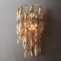 Chiara Smoke Glass Short Bedroom Wall Sconce